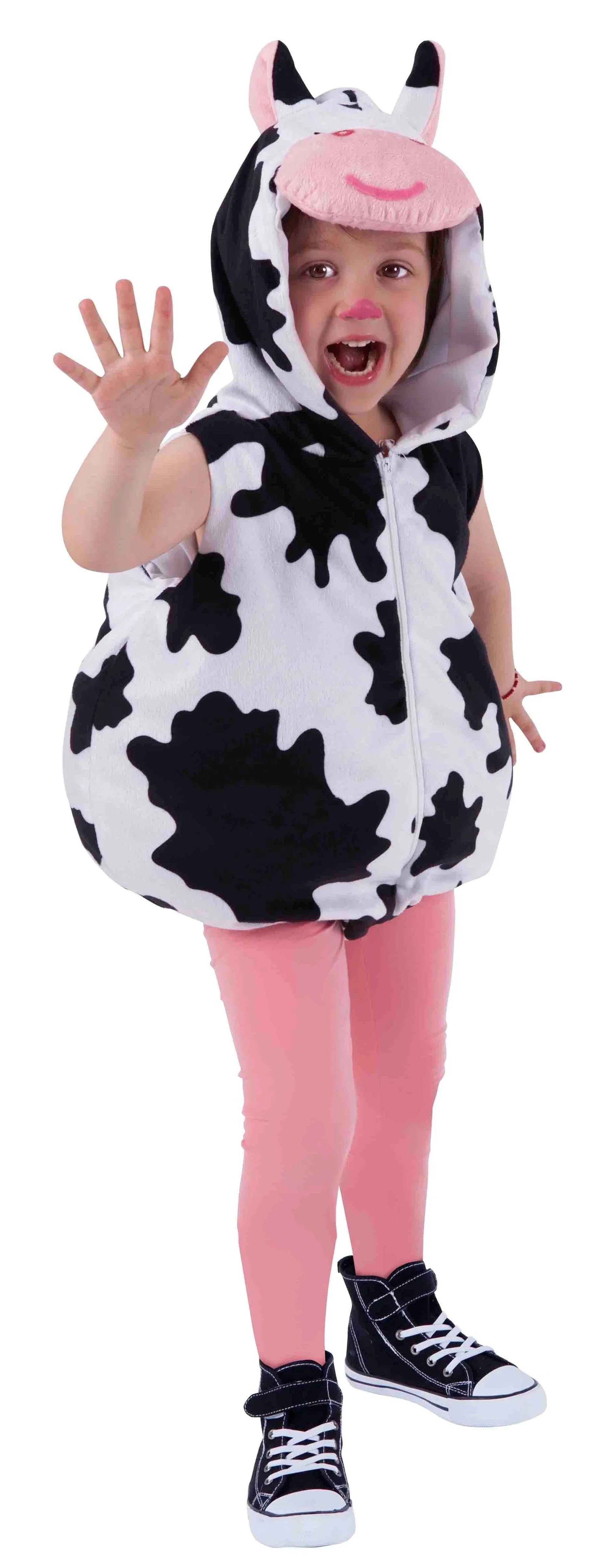 Disfraz de Vaca con Capucha para Bebé Vaca y Toro Rubies